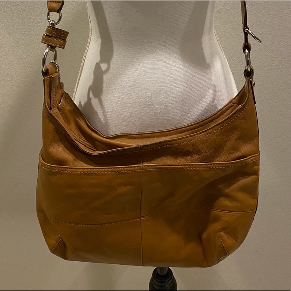 Vintage Coach Brown Leather Hobo-Crossbody Bag 💼 - Picture 2 of 13